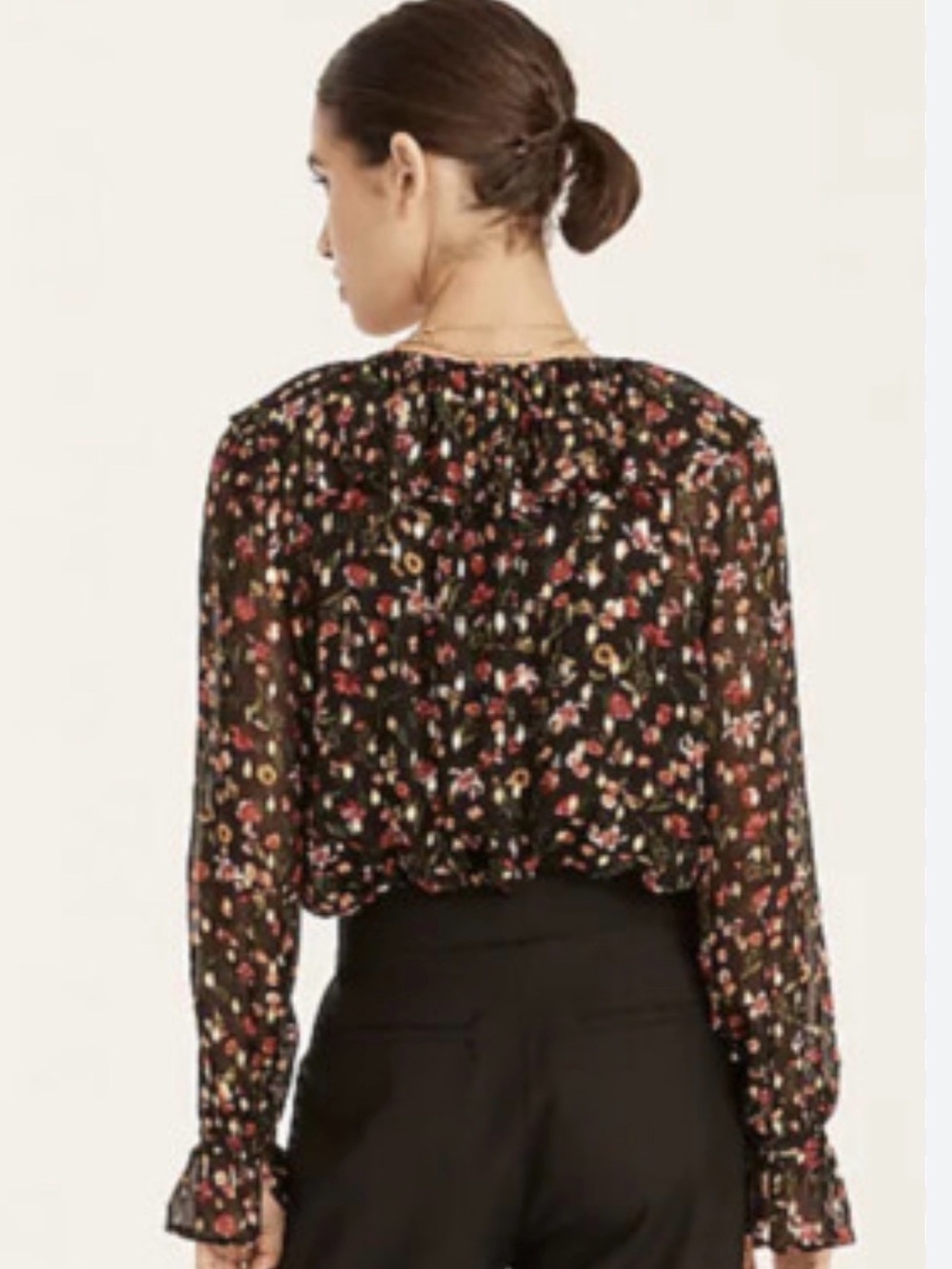🌸 J.Crew Ruffle Neck Top ✨ - Picture 2 of 6